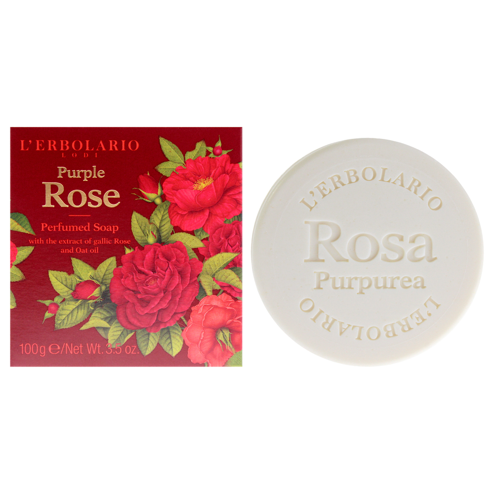 Perfumed Soap - Purple Rose by LErbolario for Unisex 3.5 oz Soap
